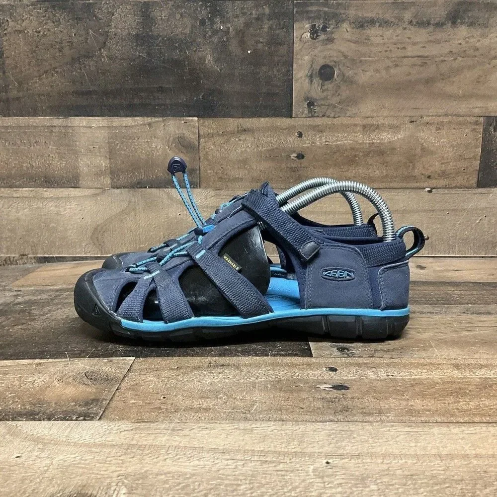 Keen Seacamp 2 CNX Blue Hiking Waterproof Sandals Youth size 6